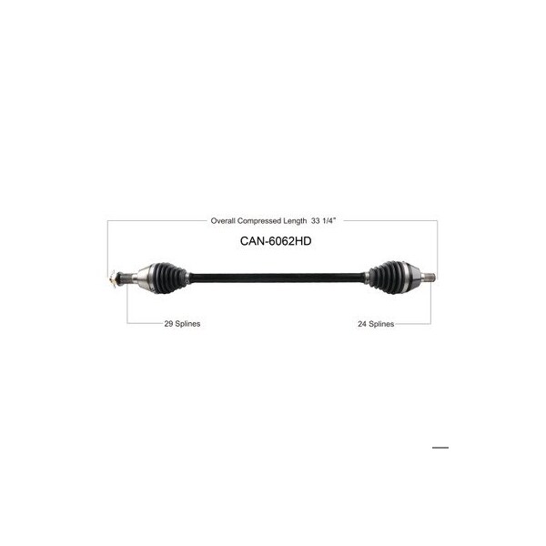 Wide Open Heavy Duty CV Axle CAN AM HD Fr L/R X3 RS/XMR/XRC/XRS TURBO R/RR 18-20 CAN-6062HD - main